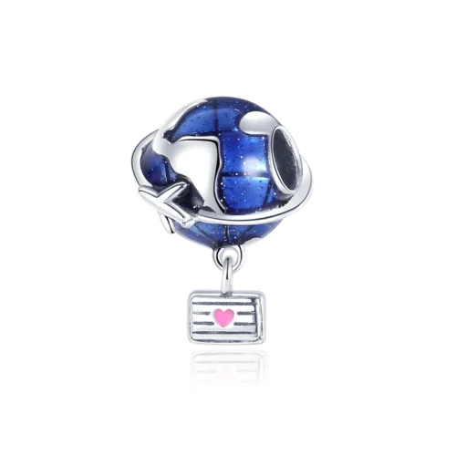 Captivating Blue Astronaut Charm – 925 Sterling Silver Bead for Luxury Bracelets & Necklaces