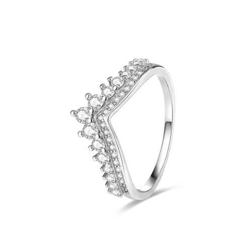 Exquisite 925 Sterling Silver Butterfly Ring – Geometric Round Shape Zircon Jewelry for Women