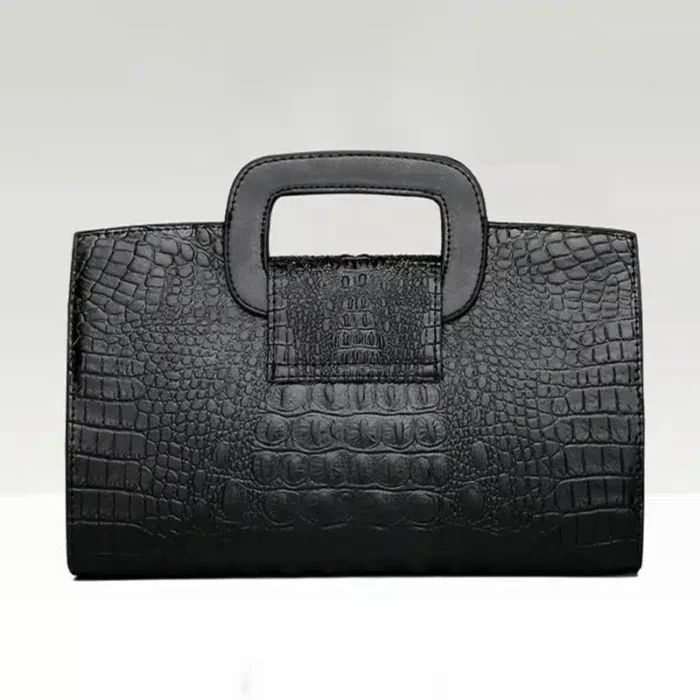 Luxury Alligator Pattern Clutch/ Brand-Top Small Leather Shoulder or Top-Handheld Bag / Luxury Bag with Texture