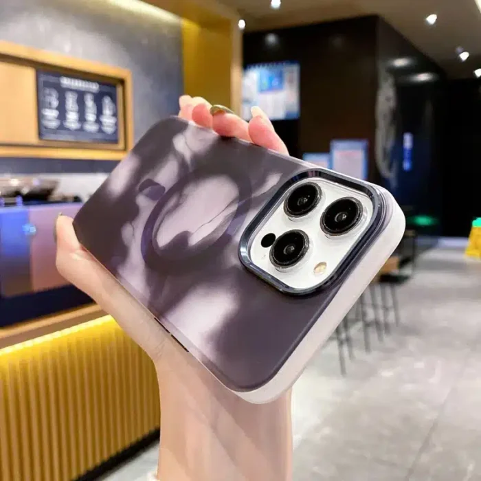 Dazzling Colors Pattern Magsafe Wireless Charging Phone Case: Luxury Protection for iPhone 11, 12, 13, 14, and 15 Pro Max Plus