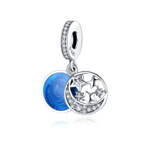 Captivating Blue Astronaut Charm – 925 Sterling Silver Bead for Luxury Bracelets & Necklaces