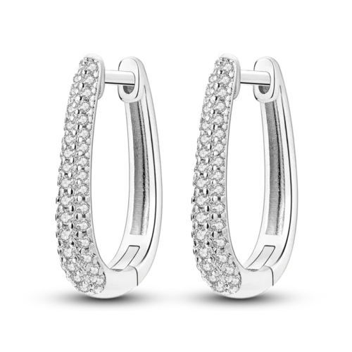 Exquisite 925 Sterling Silver Earrings – Zircon Stud Jewelry Gifts for Women & Girls