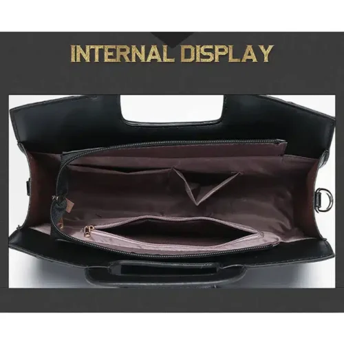 Luxury Alligator Pattern Clutch - Elegant Small Leather Shoulder or Top-Handheld Bag