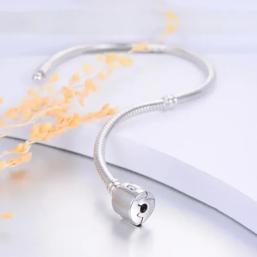 Authentic Tibetan Silver Snake Chain Bracelet – DIY Charms Compatible, Perfect Gift for Women (16-23cm)