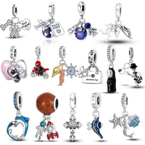 Captivating Blue Astronaut Charm – 925 Sterling Silver Bead for Luxury Bracelets & Necklaces