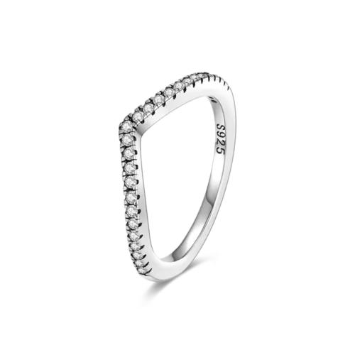 Exquisite 925 Sterling Silver Butterfly Ring – Geometric Round Shape Zircon Jewelry for Women