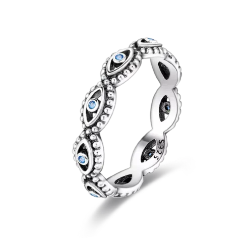 Exquisite 925 Sterling Silver Butterfly Ring – Geometric Round Shape Zircon Jewelry for Women