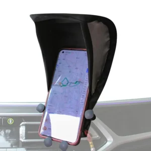 Sun Shield Phone Stand- Block Glare and Keep Your Phone Secure on Motorcycles, Bikes, and Cars