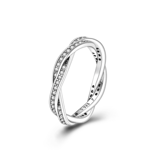 Exquisite 925 Sterling Silver Butterfly Ring – Geometric Round Shape Zircon Jewelry for Women
