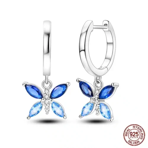Exquisite 925 Sterling Silver Earrings – Zircon Stud Jewelry Gifts for Women & Girls
