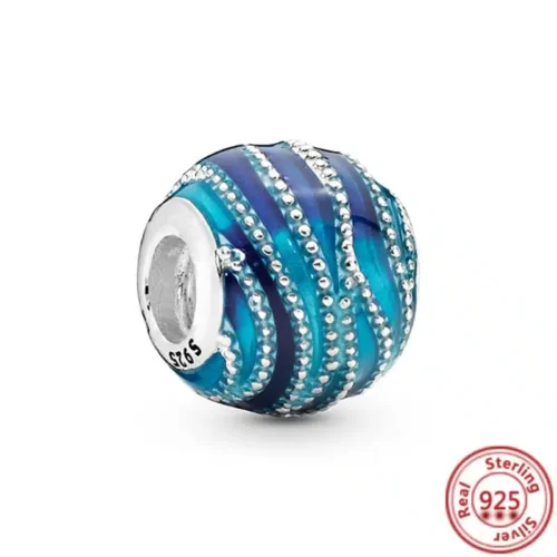 Captivating Blue Astronaut Charm – 925 Sterling Silver Bead for Luxury Bracelets & Necklaces