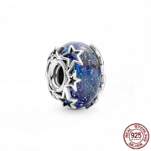 Captivating Blue Astronaut Charm – 925 Sterling Silver Bead for Luxury Bracelets & Necklaces