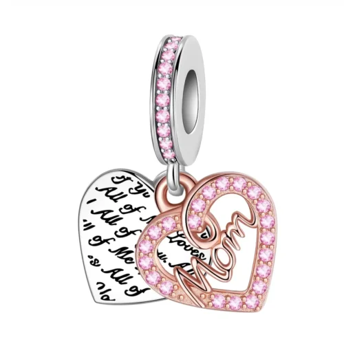 Gorgeous Rose Gold Flower Charm Beads – 925 Sterling Silver Jewelry Accents for Bracelets & Necklaces