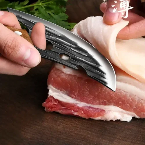 Premium Meat Cleaver Knife Set with Sheath - Versatile for Outdoor BBQ & Kitchen Use