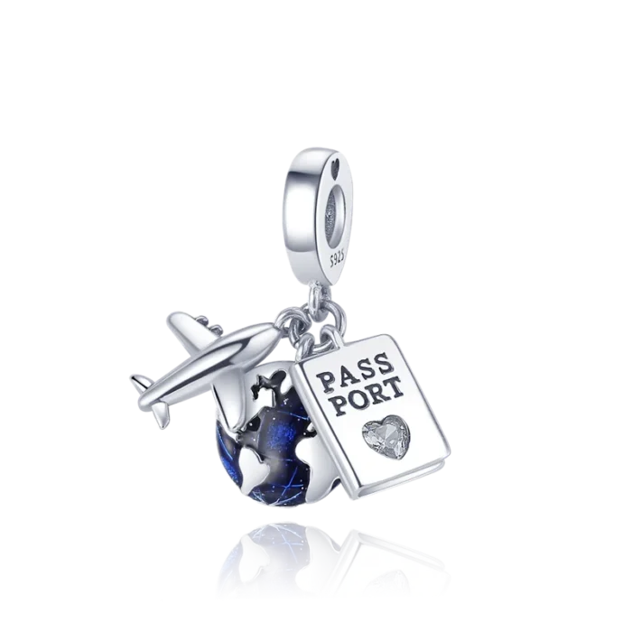Blue Series Astronaut 925 Sterling Silver Charm - Compatible with Other Original Beads Luxury Bracelet and Necklace | Women's Trinket Jewelry