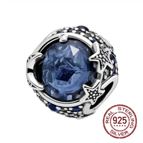 Captivating Blue Astronaut Charm – 925 Sterling Silver Bead for Luxury Bracelets & Necklaces