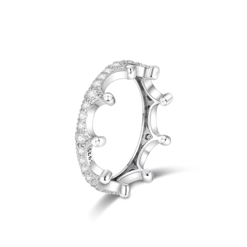 Exquisite 925 Sterling Silver Butterfly Ring – Geometric Round Shape Zircon Jewelry for Women