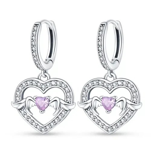 Exquisite 925 Sterling Silver Earrings – Zircon Stud Jewelry Gifts for Women & Girls