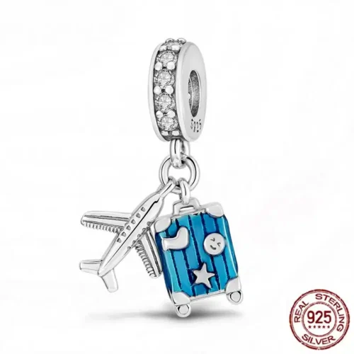Captivating Blue Astronaut Charm – 925 Sterling Silver Bead for Luxury Bracelets & Necklaces