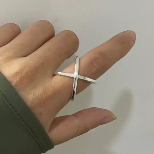 Exquisite Vintage Open Heart Ring – 925 Sterling Silver Finger Jewelry for Women