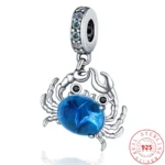 Ocean-Inspired 925 Silver Charm Beads: Ship Anchor, Starfish, Shell, Pearl, Turtle, Dolphin, Octopus | Nautical Sea Style Jewelry
