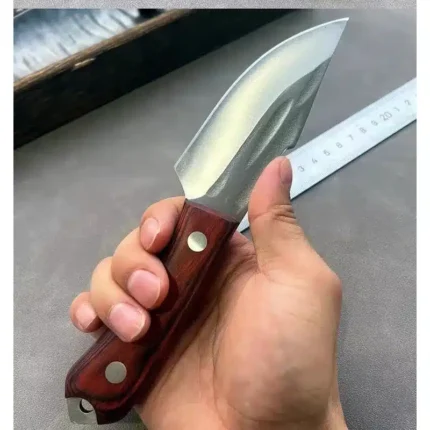 Versatile Handmade Forged Kitchen Knife-Ideal for Boning, Camping, Chef's Use, Fishing, Meat Cleaving, and Hunting - Can Include Protective Sheath
