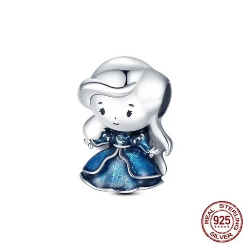 Captivating Blue Astronaut Charm – 925 Sterling Silver Bead for Luxury Bracelets & Necklaces