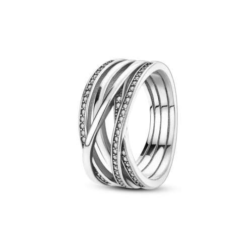 Exquisite 925 Sterling Silver Butterfly Ring – Geometric Round Shape Zircon Jewelry for Women