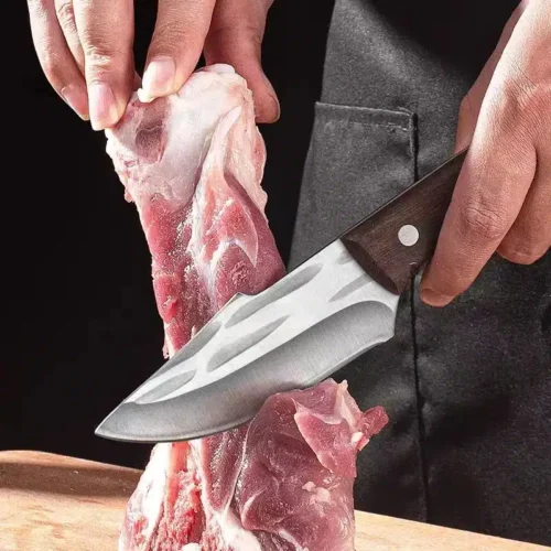 Premium Meat Cleaver Knife Set with Sheath - Versatile for Outdoor BBQ & Kitchen Use
