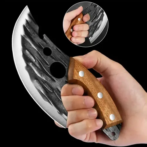 Premium Meat Cleaver Knife Set with Sheath - Versatile for Outdoor BBQ & Kitchen Use