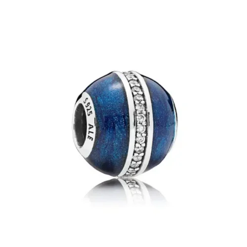 Captivating Blue Astronaut Charm – 925 Sterling Silver Bead for Luxury Bracelets & Necklaces
