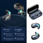 IPX5 Waterproof Wireless BT Earbuds- Invisible Sleep Earphones with Noise Reduction, Touch Control, and Superior Sound Quality