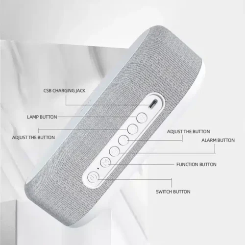 Multi-Functional Wireless Charger Alarm Clock, 15W Fast Charging Dock for iPhone & Samsung