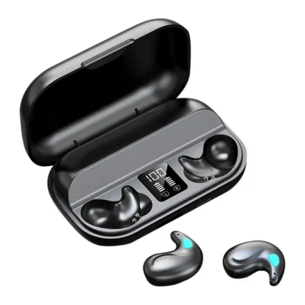 IPX5 Waterproof Wireless BT Earbuds- Invisible Sleep Earphones with Noise Reduction, Touch Control, and Superior Sound Quality