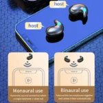 IPX5 Waterproof Wireless BT Earbuds- Invisible Sleep Earphones with Noise Reduction, Touch Control, and Superior Sound Quality