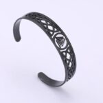 Handcrafted Stainless Steel Valknut Symbol and Celtic Design Bracelet- Norse Heritage Meets Celtic Craftsmanship
