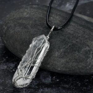 Unique Amorphous Crystal Pendant- One-of-a-Kind Accessory, Size Varies