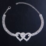 Double Heart Bracelet Anklet-Symbolize Love and Connection with Customized Elegance