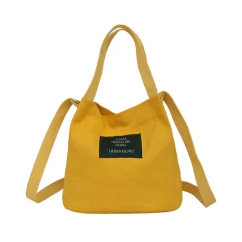Canvas Handbag Backpack for Women – Portable Small Shoulder Messenger Bag