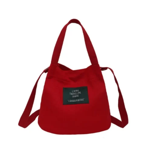 Canvas Handbag Backpack for Women – Portable Small Shoulder Messenger Bag