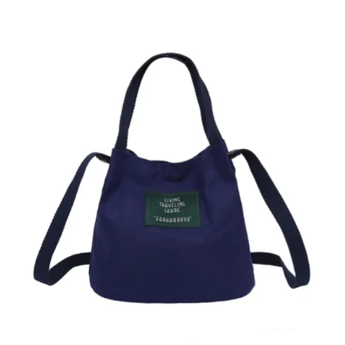 Canvas Handbag Backpack for Women – Portable Small Shoulder Messenger Bag