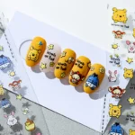 3D Honey Bear Nail Sticker- Three-Dimensional Relief Adhesive Nail Art Decal