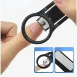 Practical Nail Clipper with Magnifying Glass- Portable Stainless Steel Nail Cutter for the Elderly - Anti-Splash Nail Tool