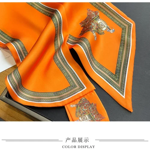 Chic Silk Scrunchies- Fashionable Hair Ribbons Bag Scarfs for Women - Versatile Accessories