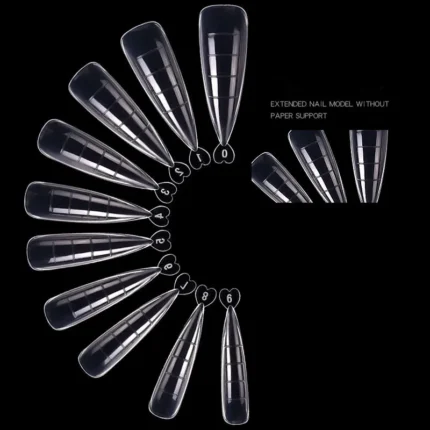 100 Poly Nail Gel Dual Forms – Quick Extensions for UV Nail Art – Amazing Warranty Included!