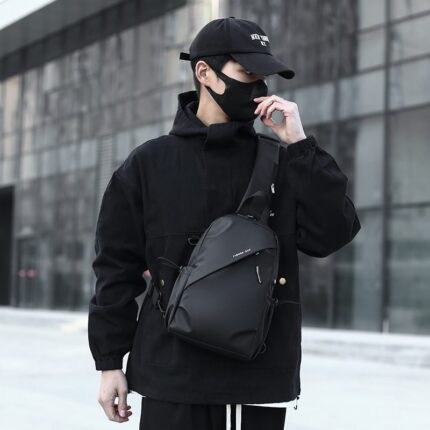 Fashion Brand Men's Multi-Functional Sports Chest Messenger Bag