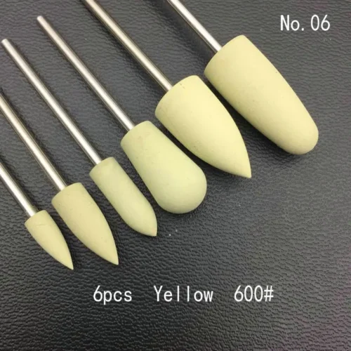 Silicon Nail Drill Set – 6PCS Electric Polishing Tools