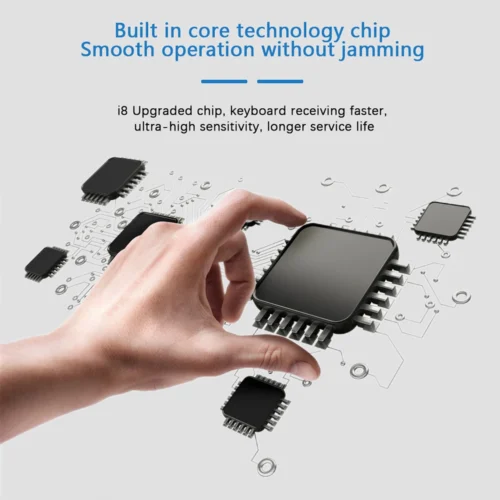 i8 2.4G Air Mouse with Touchpad Keyboard: Backlit Mini Wireless Keyboard for PC, Android TV Box
