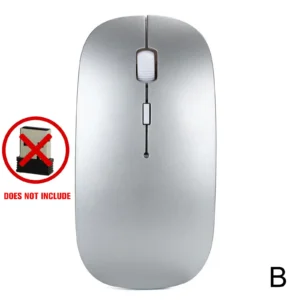 Bluetooth 5.0 Wireless Mouse: Silent, Ergonomic Design, Optical, for Apple PC, iPad, No USB Adapter Needed