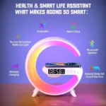 Wireless Charger 3 In 1 Multifunction Pad Stand Speaker RGB Night Light Fast Charging Station